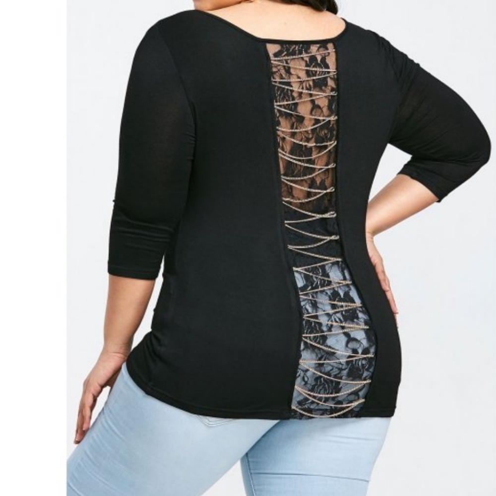 V-neck Lace Shirt